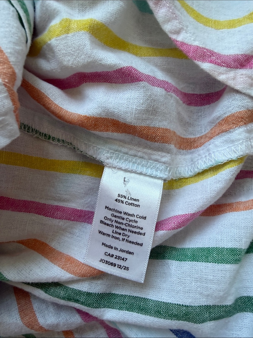 Talbots Multicolor Striped Button-Down Shirt - Picture 5 of 5